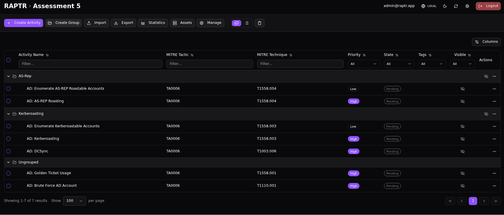 Export an assessment Export an assessment