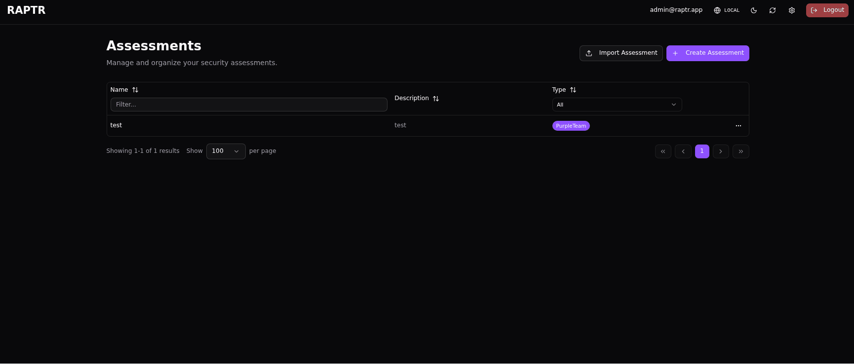 Import an assessment Import an assessment