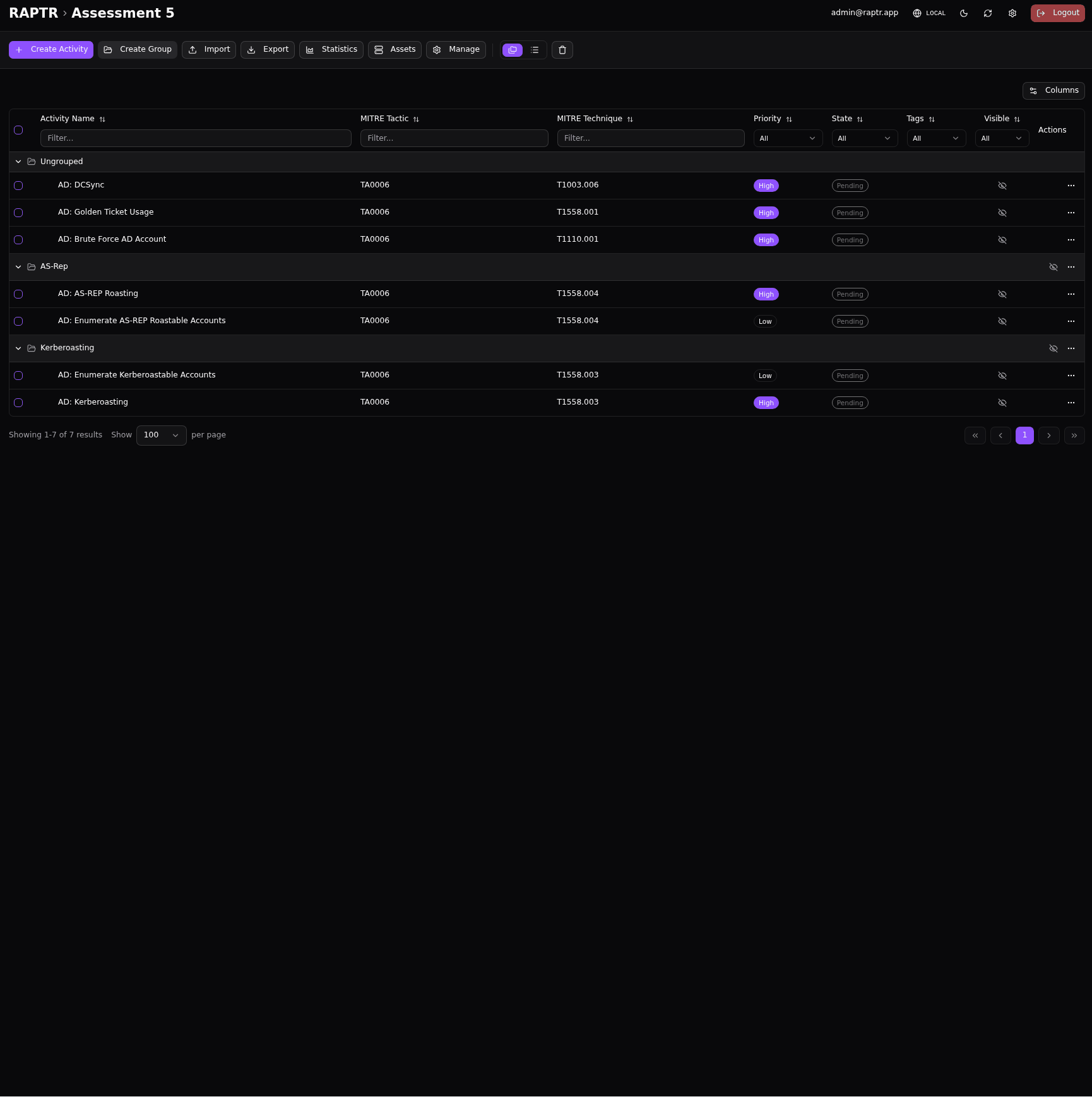 Order an assessment Order an assessment