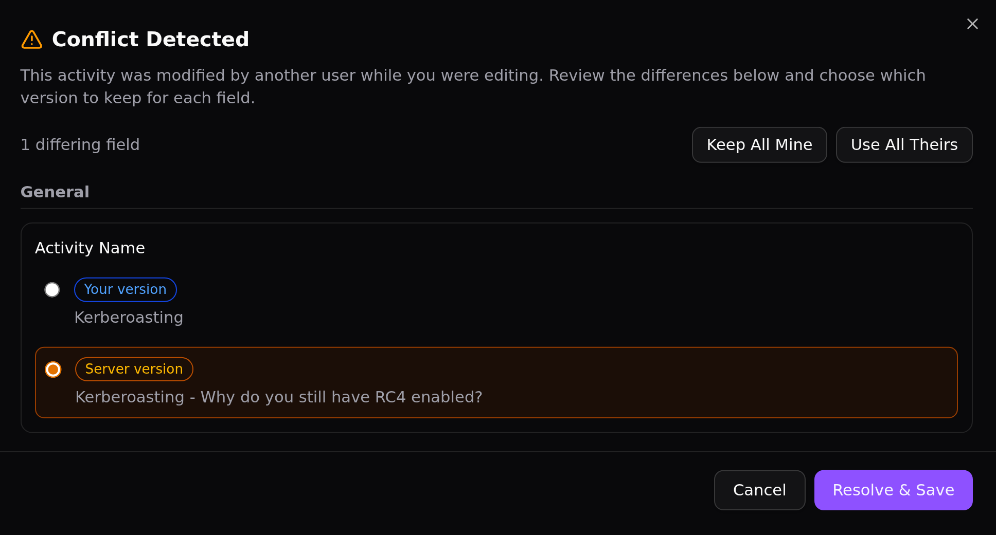 Conflict Resolution Demonstration